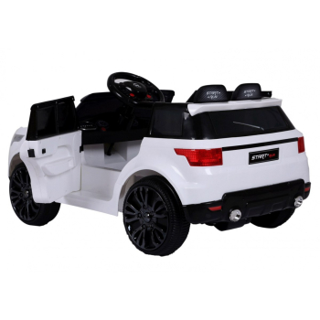 Autko Start Run na akumulator Biały + Pilot + Funkcje bezpieczeństwa + MP3 LED